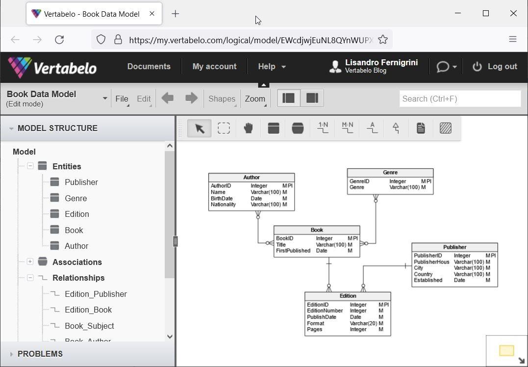 Online ERD diagram tool