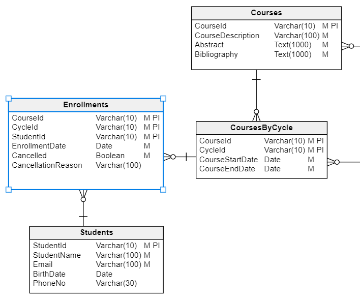 Database Design for a Learning Management System