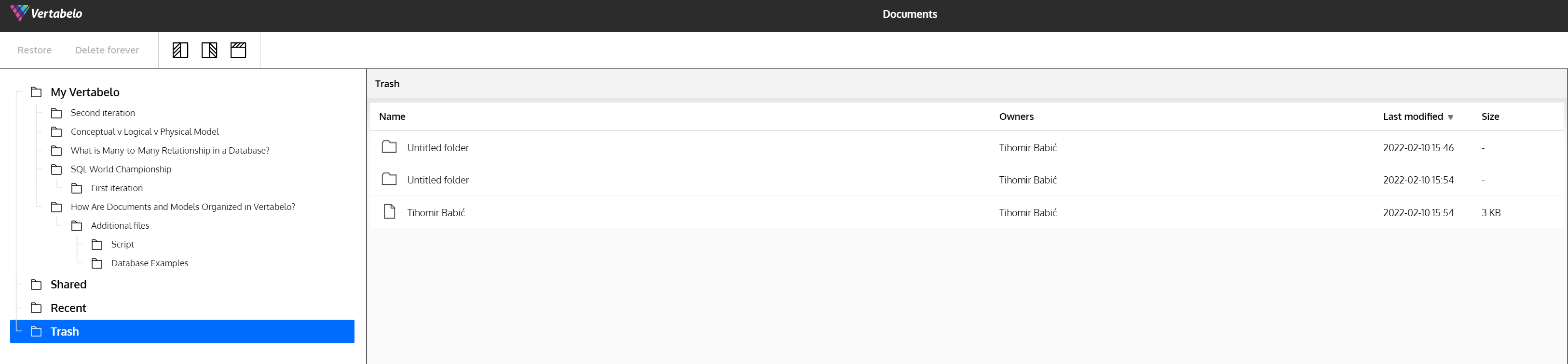 Vertabelo’s Document Structure: How Documents and Models Are Organized