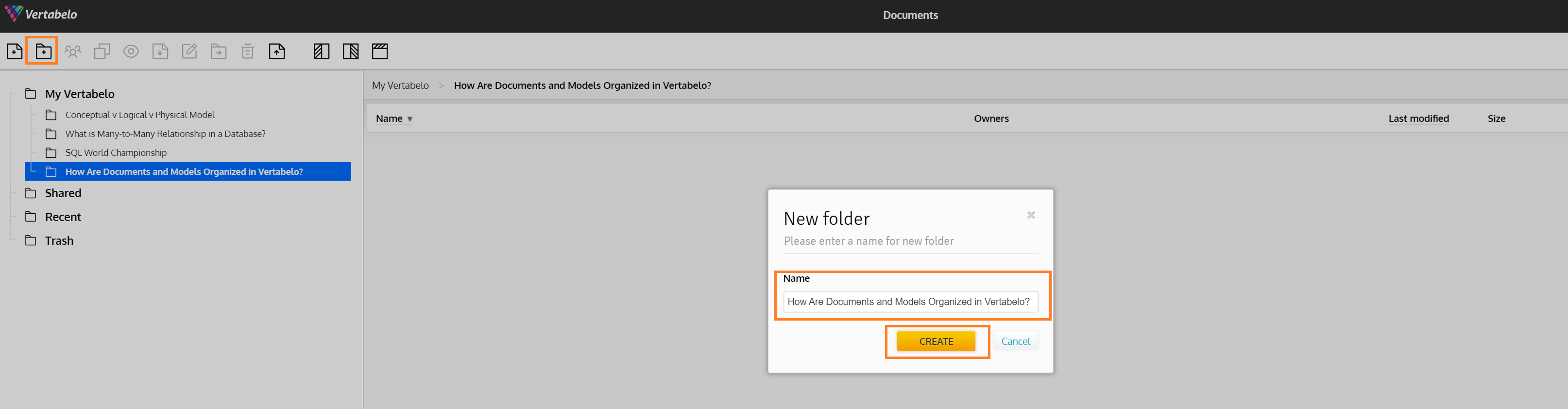 Vertabelo’s Document Structure: How Documents and Models Are Organized