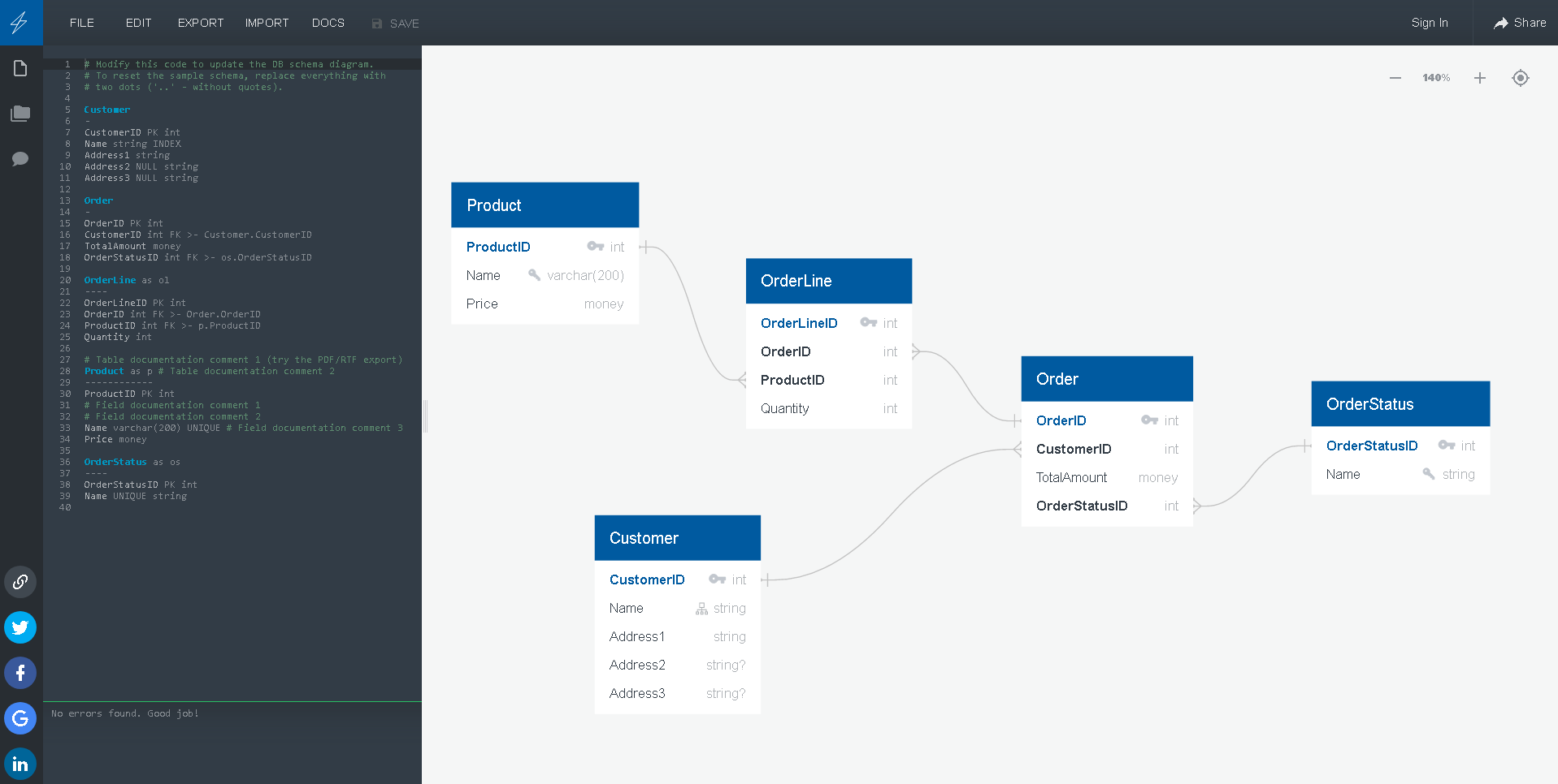 visual paradigm foreign key