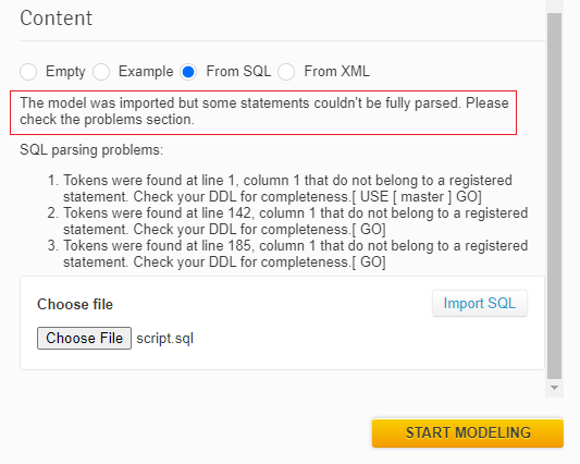 Export an SQL DDL File From SQL Server Management Studio for Reverse Engineering