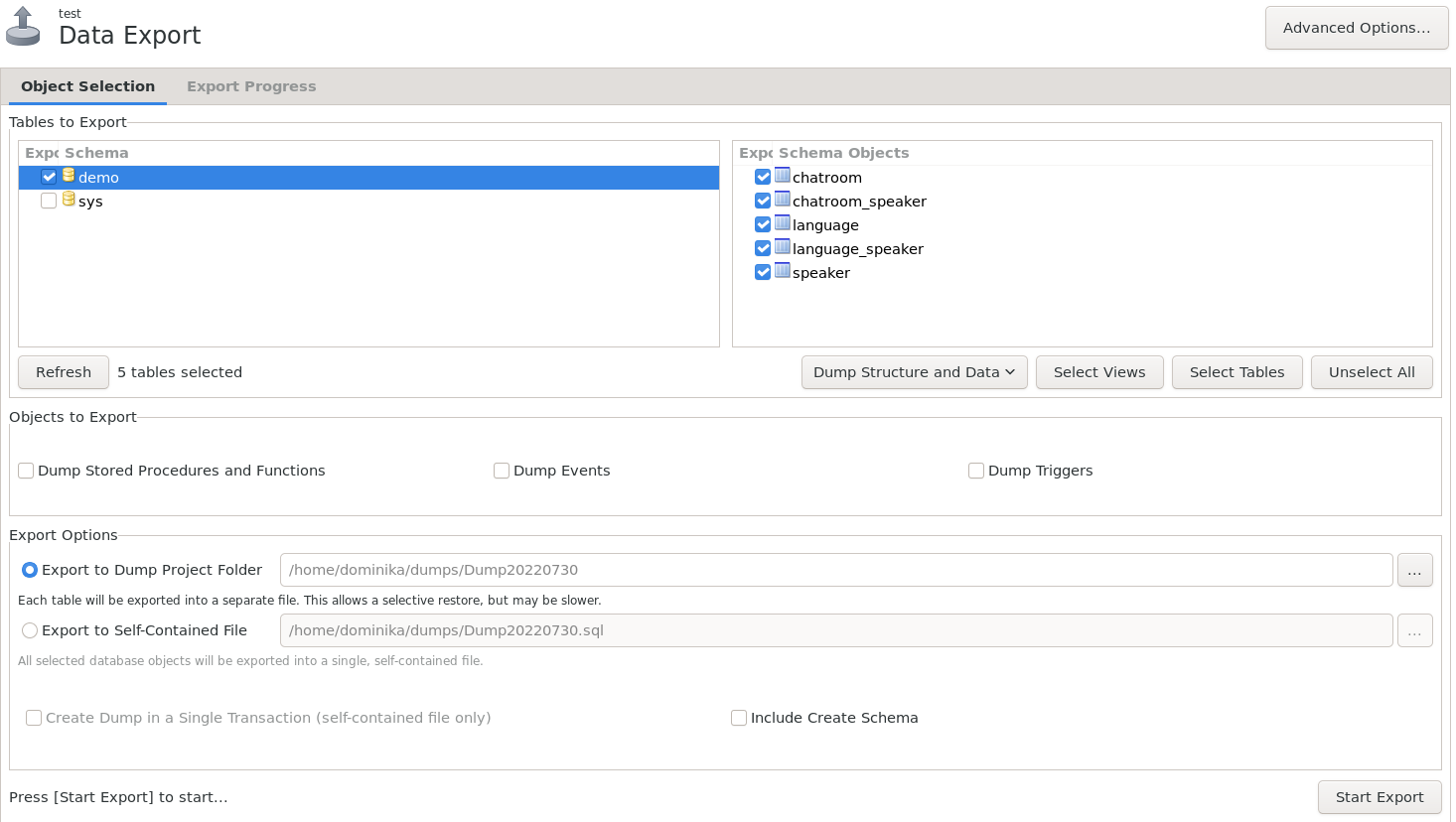 import database mysql workbench