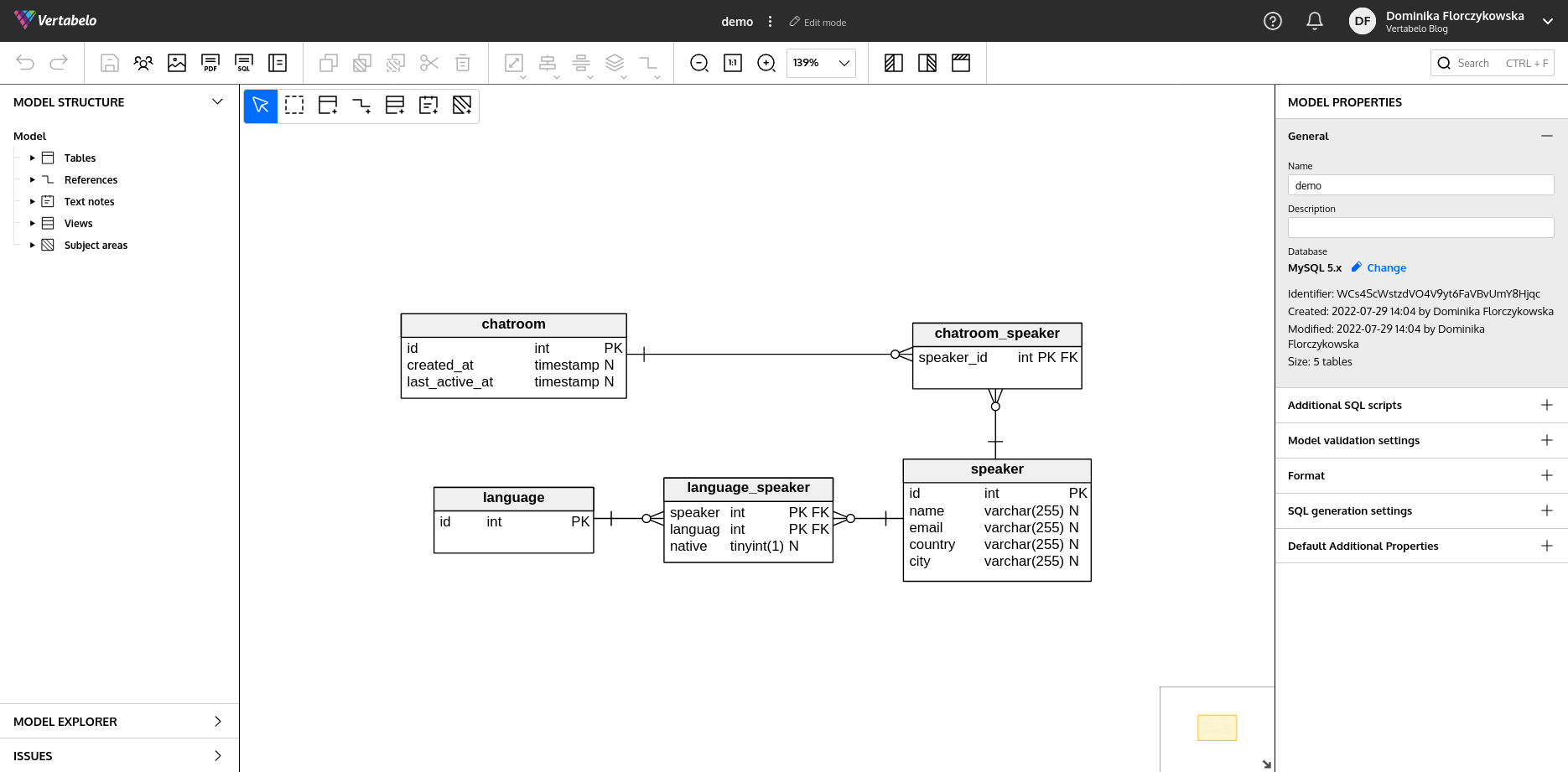 export-sql-ddl-from-mysql-workbench-for-importing-into-vertabelo