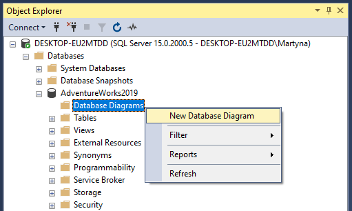 How to Export an SQL Server Database Schema Into a Diagram