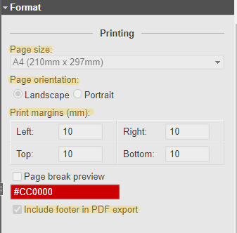 Printing your database model in Vertabelo 