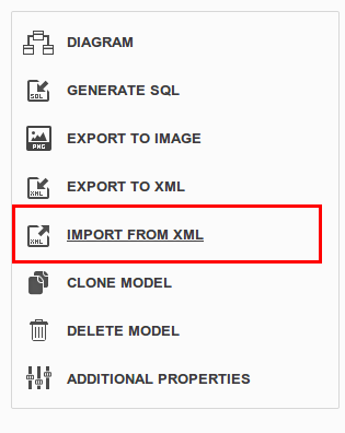 Import XML file