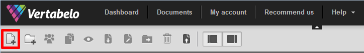 Create Document button