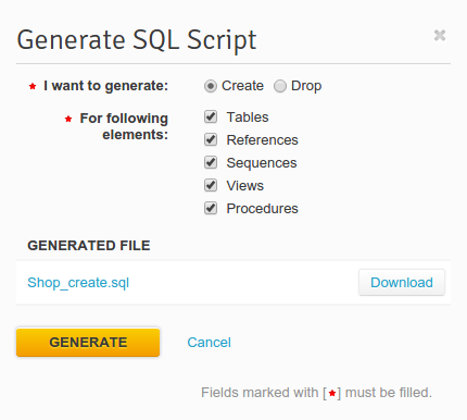 Download SQL Script
